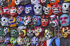 Mexican Wrestling Masks – Mission Street near 24th Street, Mission District, San Francisco, California