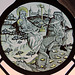 Stained Glass Roundel with the Flight into Egypt in the Cloisters, October 2017