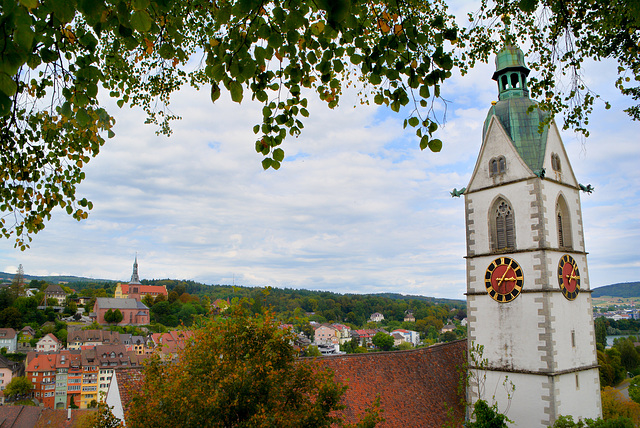 St.Johann Kirche Laufenburg Schweiz, Blick zum Deutschland