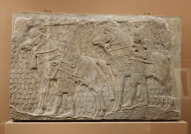 Assyrian Relief of Cavalrymen in the Metropolitan Museum of Art, September 2018