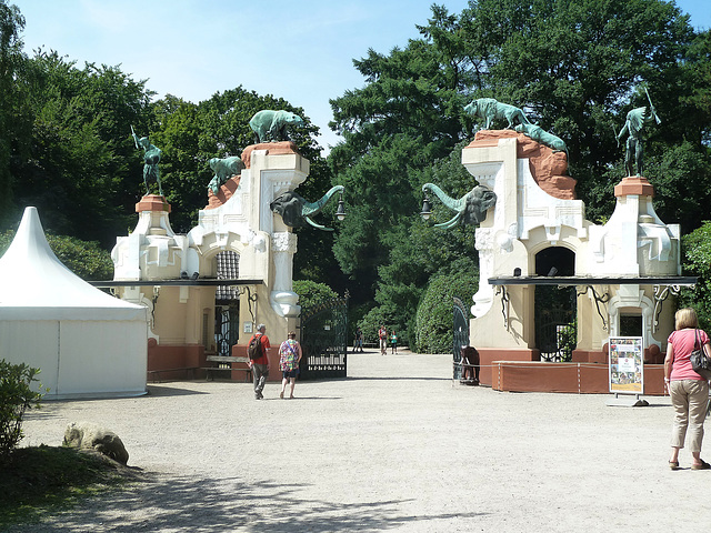 Der Ehemalige Haupteingang zum Zoo Hagenbeck