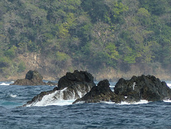Rocks near Little Tobago island