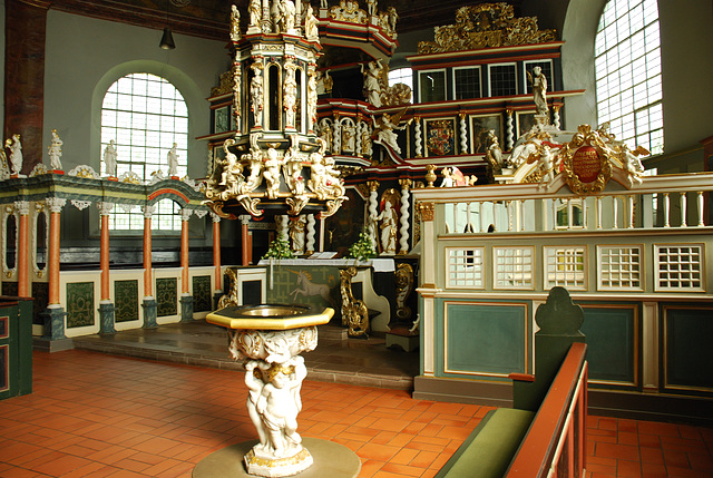 Altar der Kirche St.Pankratius in Neuenfelde