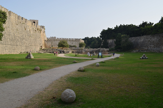 The Fortress of Rhodes, West Wall and St. George Bastion