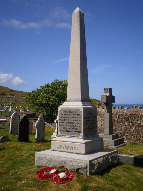 Obelisk in memory of the dead during the Boers War.