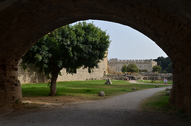 The Fortress of Rhodes, View from under D'Amboise Bridge