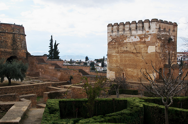 Fortifications with ormanemtal gardens at Alhambra