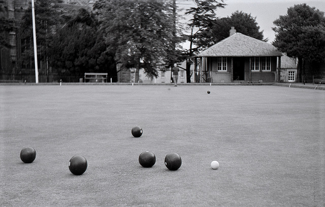 game of bowls, Scotland 1971
