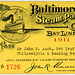 Baltimore Steam Packet Company Pass, 1911