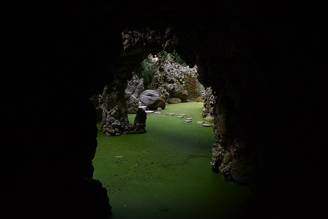 Portugal, Sintra, Cave Labyrinth in Quinta da Regaleira