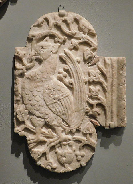 Marble Relief of Birds in the Metropolitan Museum of Art, September 2018