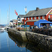 Norway, Lofoten Islands, The Village of Kabelvåg on the Coast of Smedvika Bay