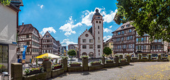 Mosbach Marktplatz und Rathaus (240°)