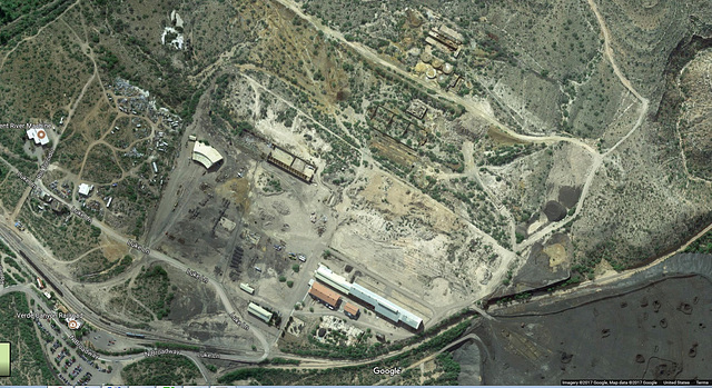 Clarkdale, AZ copper satellite view