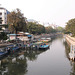 Le calme d'un canal bangkokien