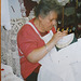 ...une des dernières Dentellières de Burano...cette photo à 4 ans...