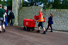 England 2016 – Windsor Castle – Royal Mail delivers at the Windsor Castle