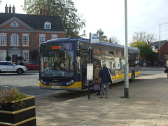 DSCF5192 Konectbus 408 (YJ56 WVB) in Swaffham - 20 Oct 2018