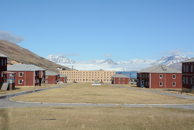 Svalbard, The Abandoned Miner's Settlement of Pyramiden, The Main Square