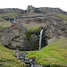 Iceland, Cascades of Hengifoss Waterfall Right Branch