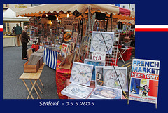French Market - Vintage Music & clock stall - Seaford - 15.5.2015