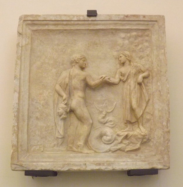 Relief with Perseus and Andromeda in the Naples Archaeological Museum, July 2012