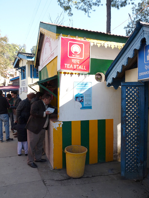 Kalka-Shimla- Tea Stall at Dharampur Himachal