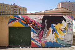 Wall painting by Tamara Alves and Ozearv.