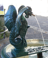 Basel/ Basle- Dragon Fountain