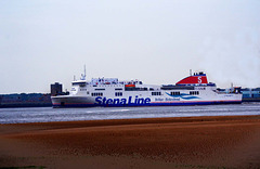 Ferry leaving Liverpool