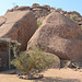 Namibia, Huge Boulders at the Entrance to the Damara Living Museum