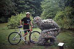 Cyclist & Sculpture