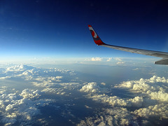 flight over Argentina from Santiago to São Paulo