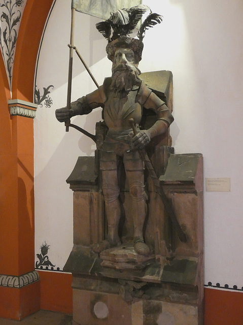 Basel/ Basle- City Hall- Statue of a Knight