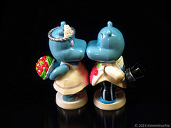 Happy Hippo-Hochzeits-Kuss, Ferrero-Figuren mit Magnet-Kuss, Kunststoff, 2016