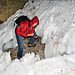 Osteinstieg der Wendelstein-Höhle im ständigen Schnee (7xPiP)