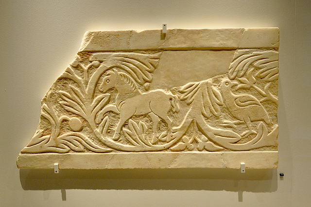 Rijksmuseum van Oudheden 2019 – Cyprus – Relief with horse and bird