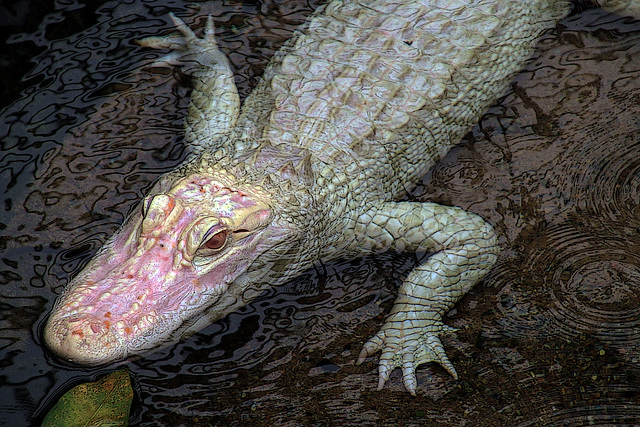 Alligator albinos du Mississippi