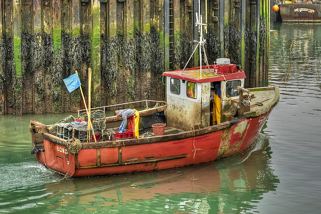 Hard working fishing vessel, Scarborough, North Yorkshire
