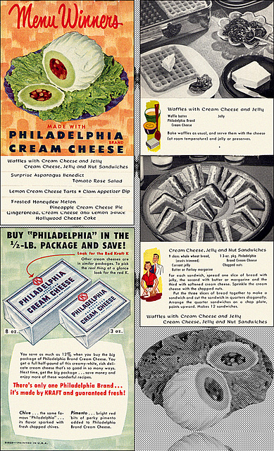 Philadelphia Cream Cheese Booklet, c1955