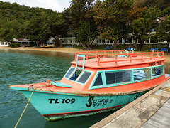 Frank's Glass-bottomed boat,  Blue Waters Inn, Tobago