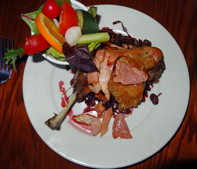 Duck Leg and bacon Duck Leg and bacon