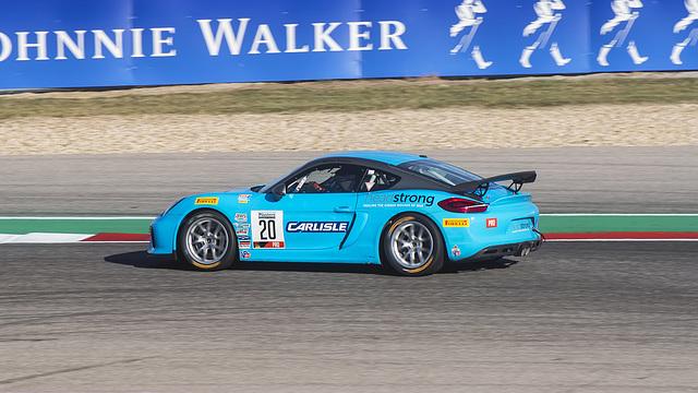 Porsche Cayman GT4 Clubsport MR at Circuit of the Americas