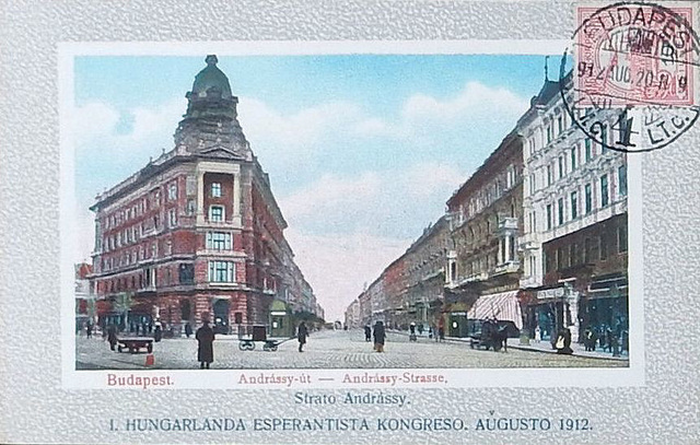 BK Budapeŝto - Andrássy strato - 1912