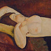 Detail of Reclining Nude by Modigliani in the Museum of Modern Art, March 2010