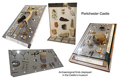 Portchester Castle - archaeological  displays - 11 7 2019