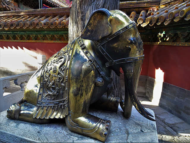 Kowtowing elephant, Forbidden City, Imperial Garden