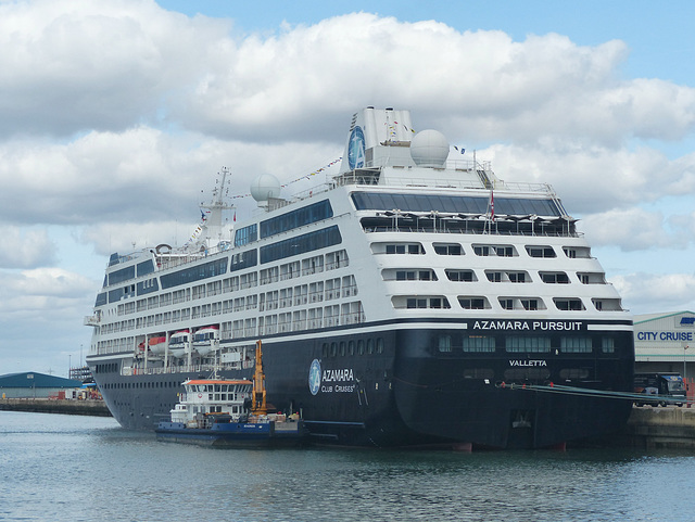 Azamara Pursuit at Southampton - 1 August 2018