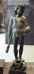 Bronze Herkales in the National Archaeological Museum in Madrid, October 2022