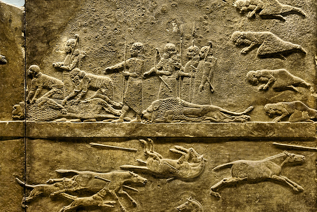 The Assyrian Royal Lion Hunt, #2 – British Museum, Bloomsbury, London, England